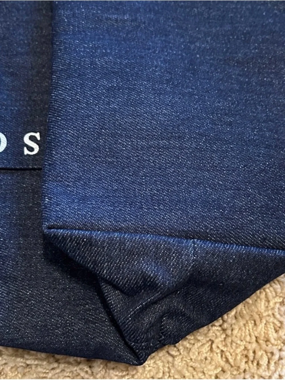 Guess Denim Navy Blue Tote Bag NWT In plastic